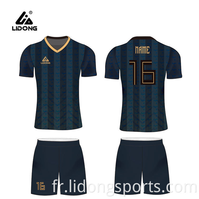 Super Septembre Design Custom Soccer Wear Football Shirts China Grossiste Uniformes de football Sportswear